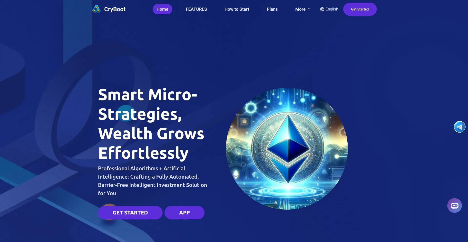 Website screenshot of Cryboot.com