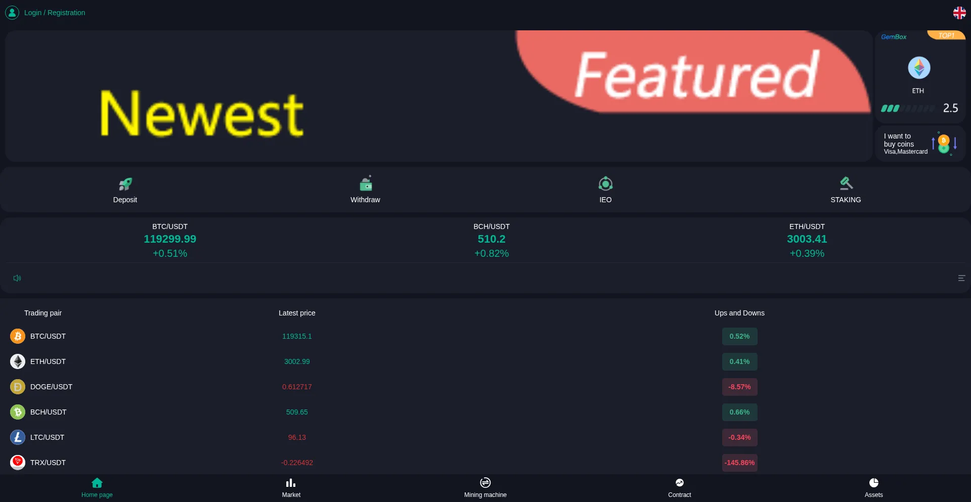Website screenshot of Cryptalis.top
