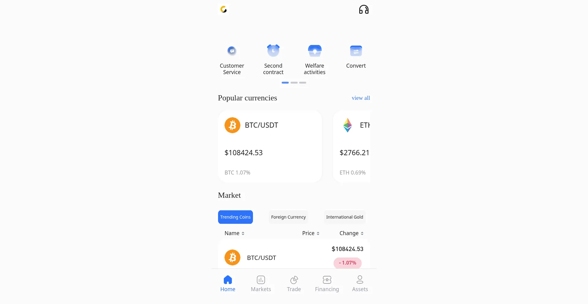 Website screenshot of Cryptous-mart.vip