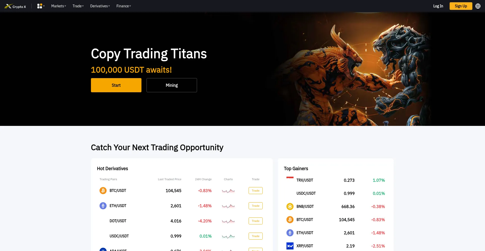 Website screenshot of Cryptox169.com