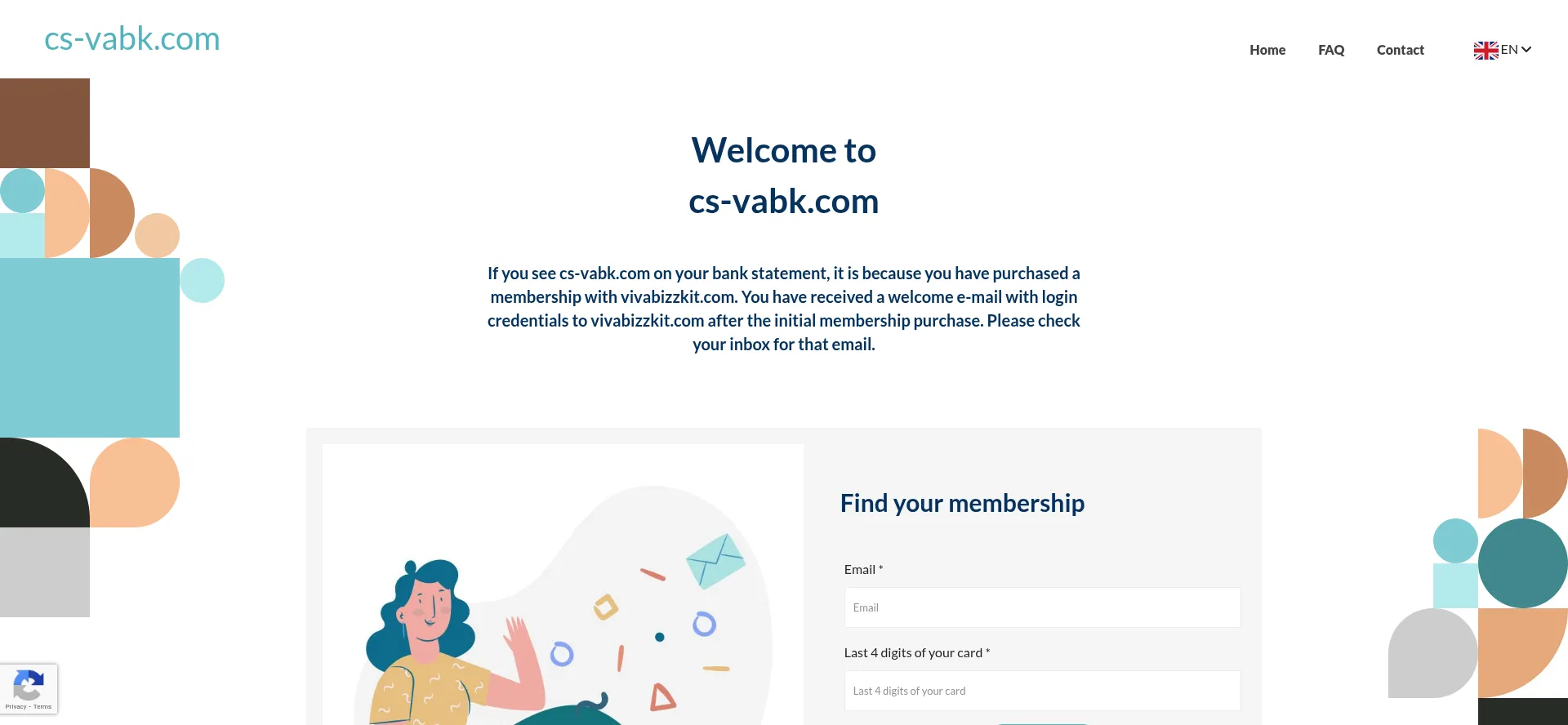Website screenshot of Cs-vabk.com