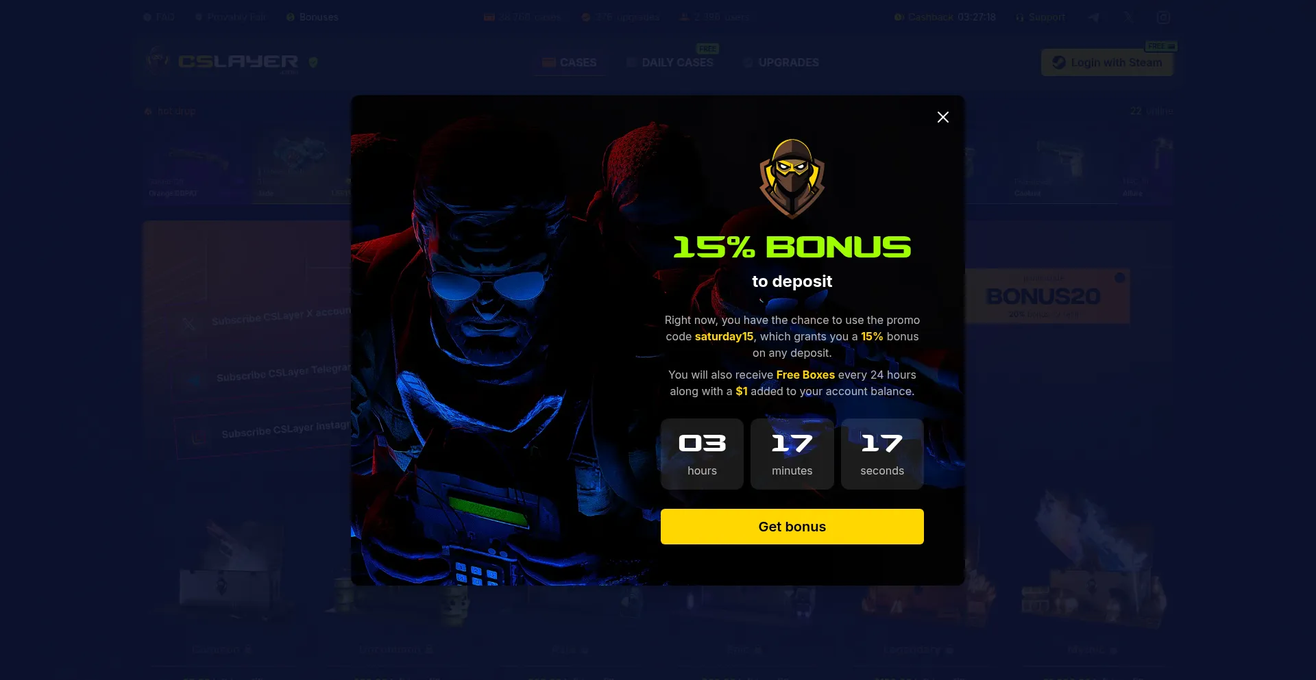 Website screenshot of Cslayer.com