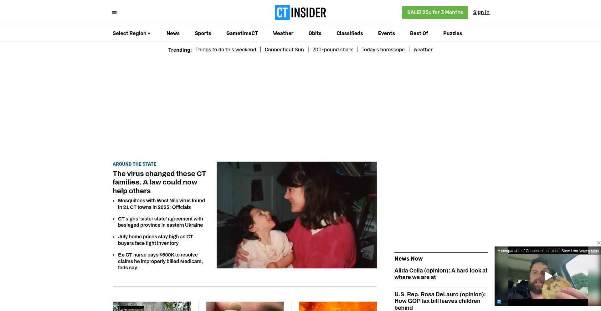 Website screenshot of Ctinsider.com