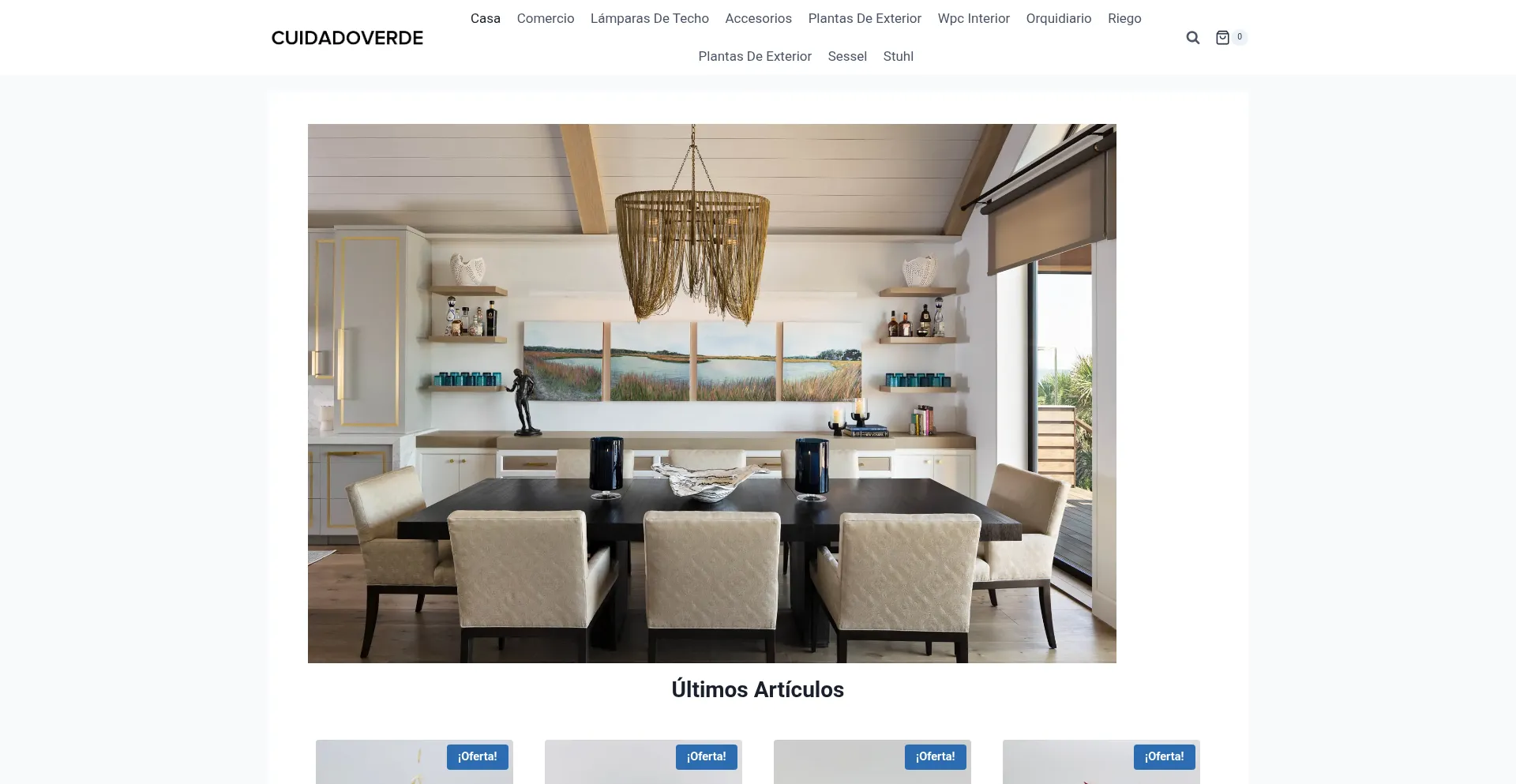 Website screenshot of Cuidadoverde.com