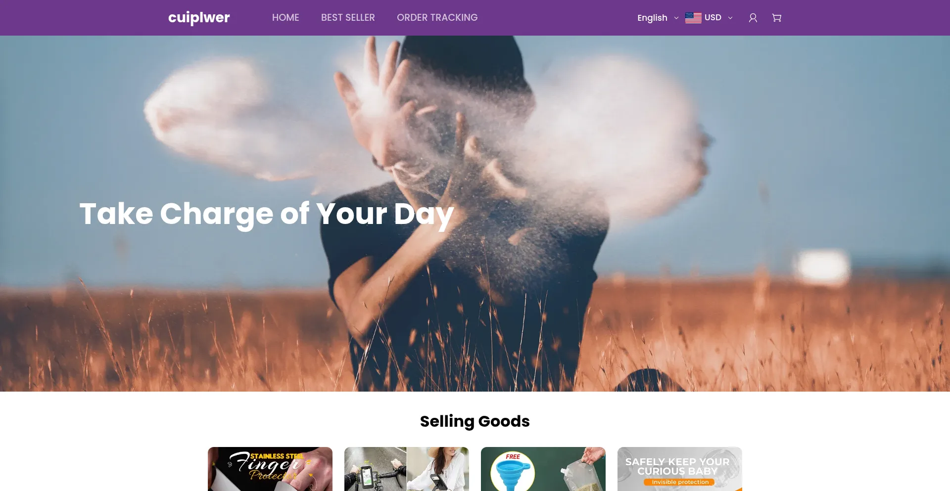 Website screenshot of Cuiplwer.shop