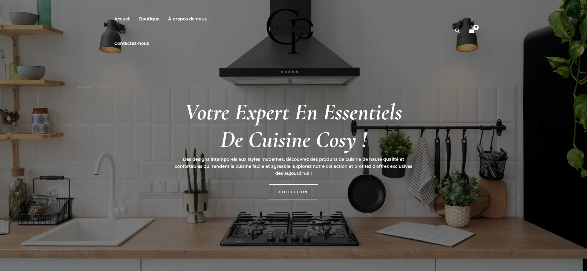 Website screenshot of Cuisinepro.shop