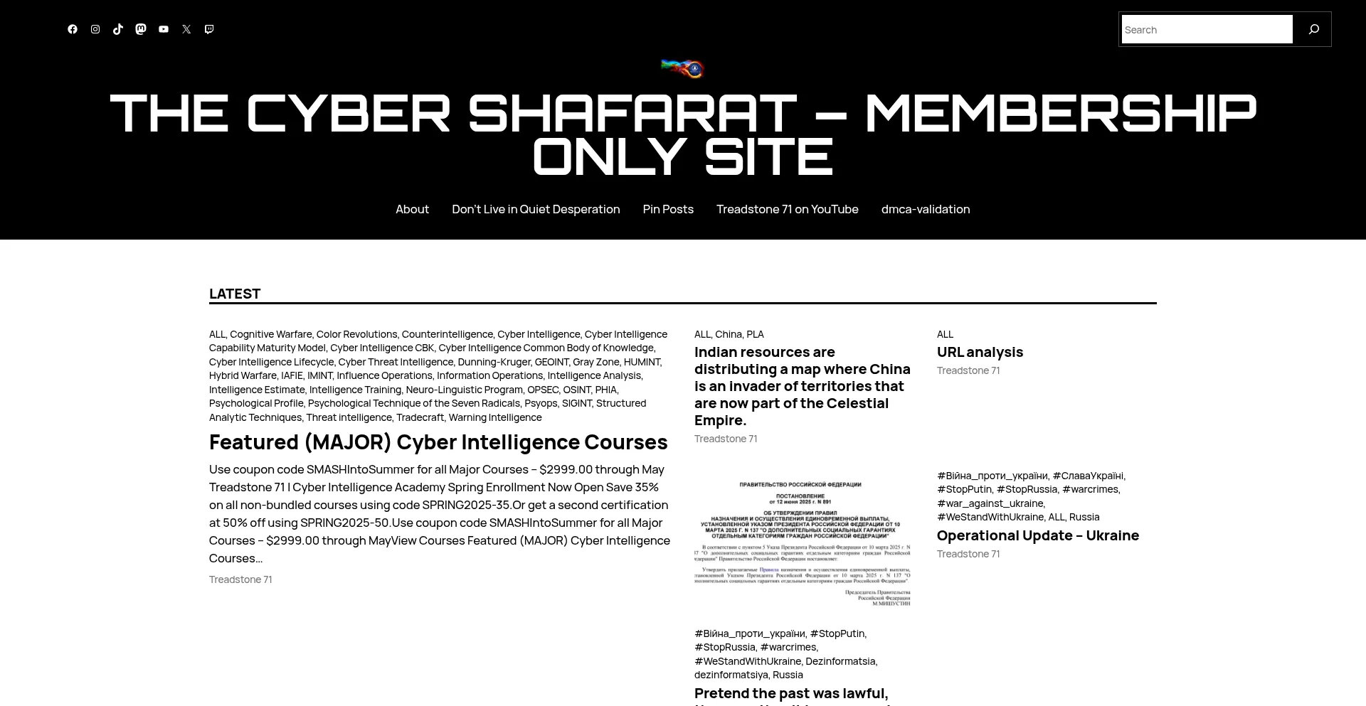 Website screenshot of Cybershafarat.com
