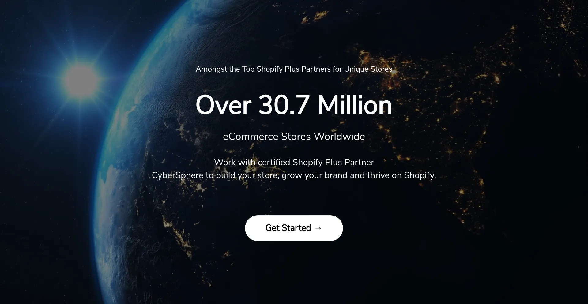Website screenshot of Cybersphereova.info