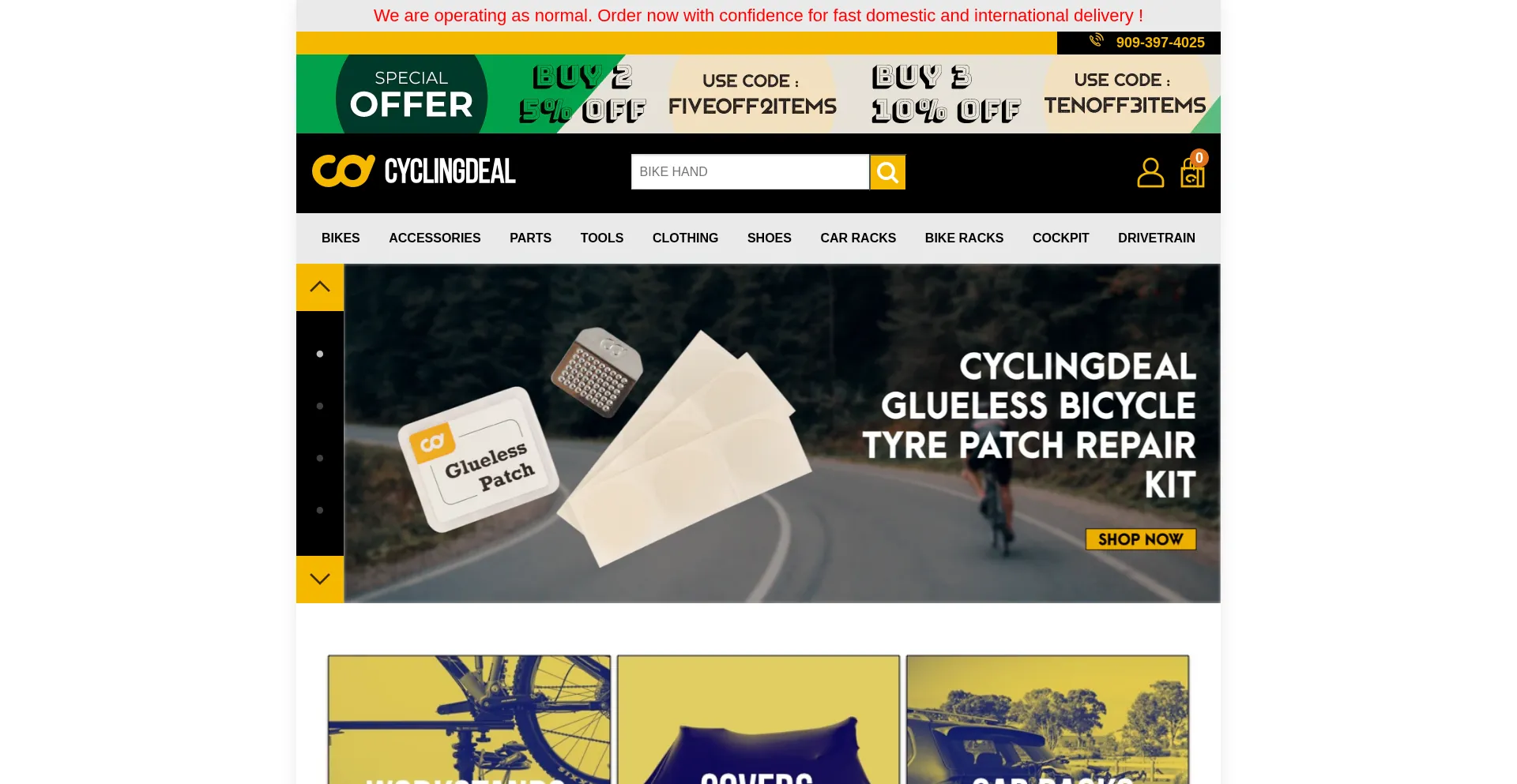 Cyclingdealusa.com Screenshot