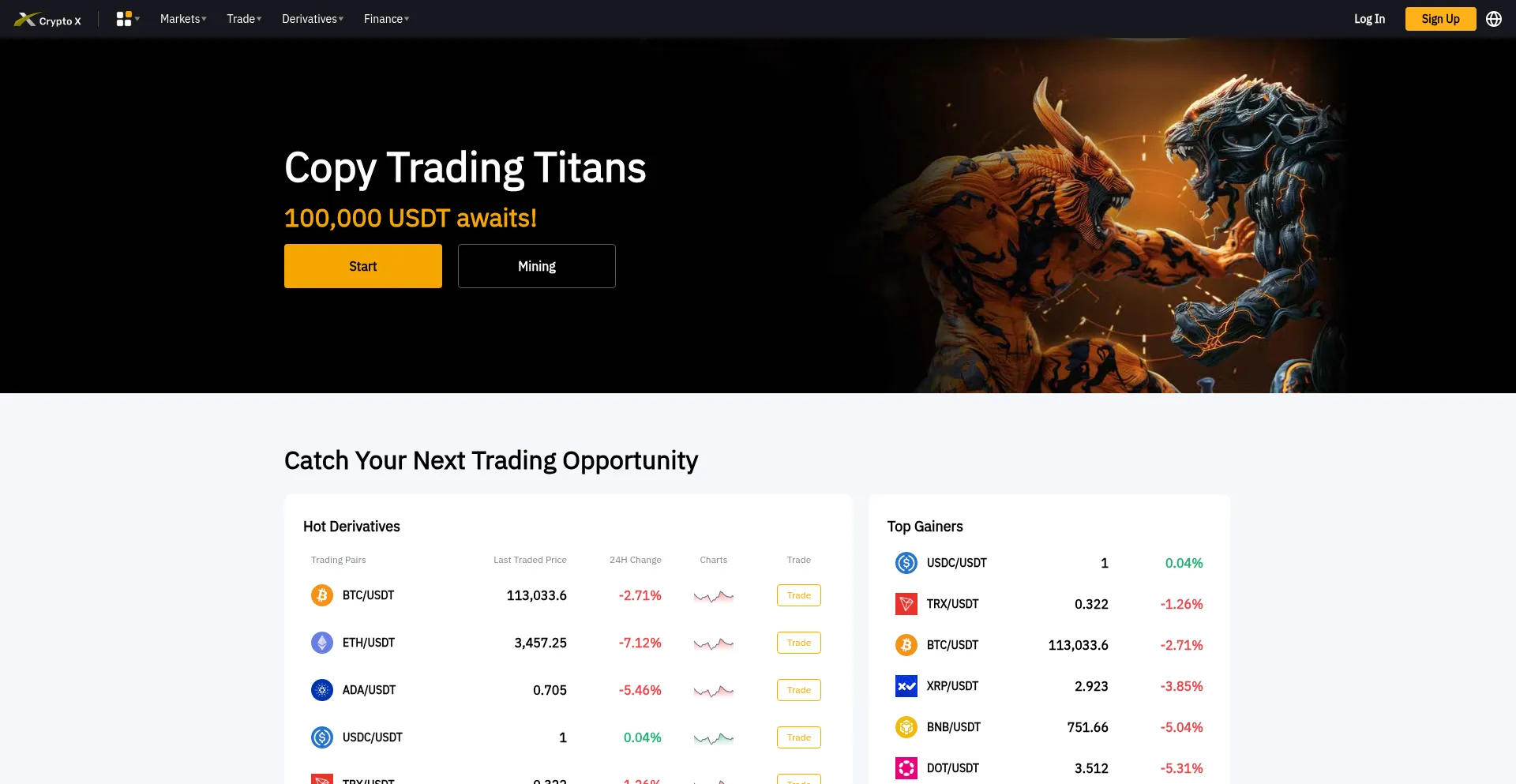 Website screenshot of Cyrptox999.com