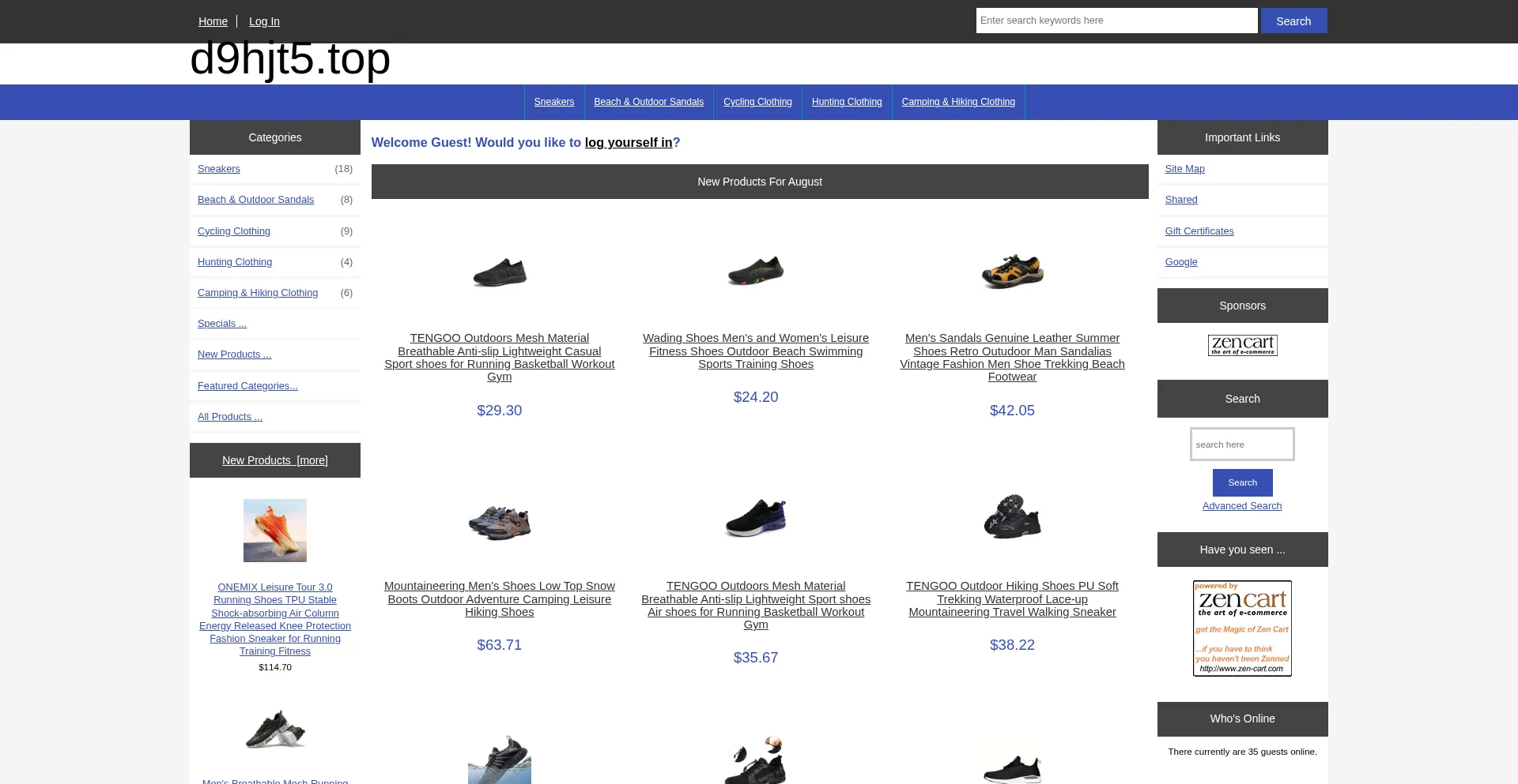 Website screenshot of D9hjt5.top