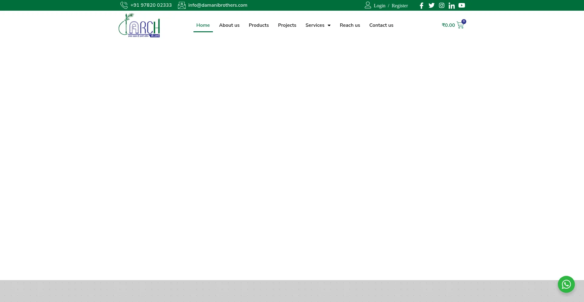 Website screenshot of Damanibrothers.com