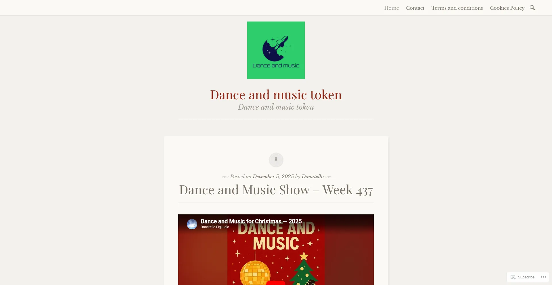 Danceandmusictoken.com