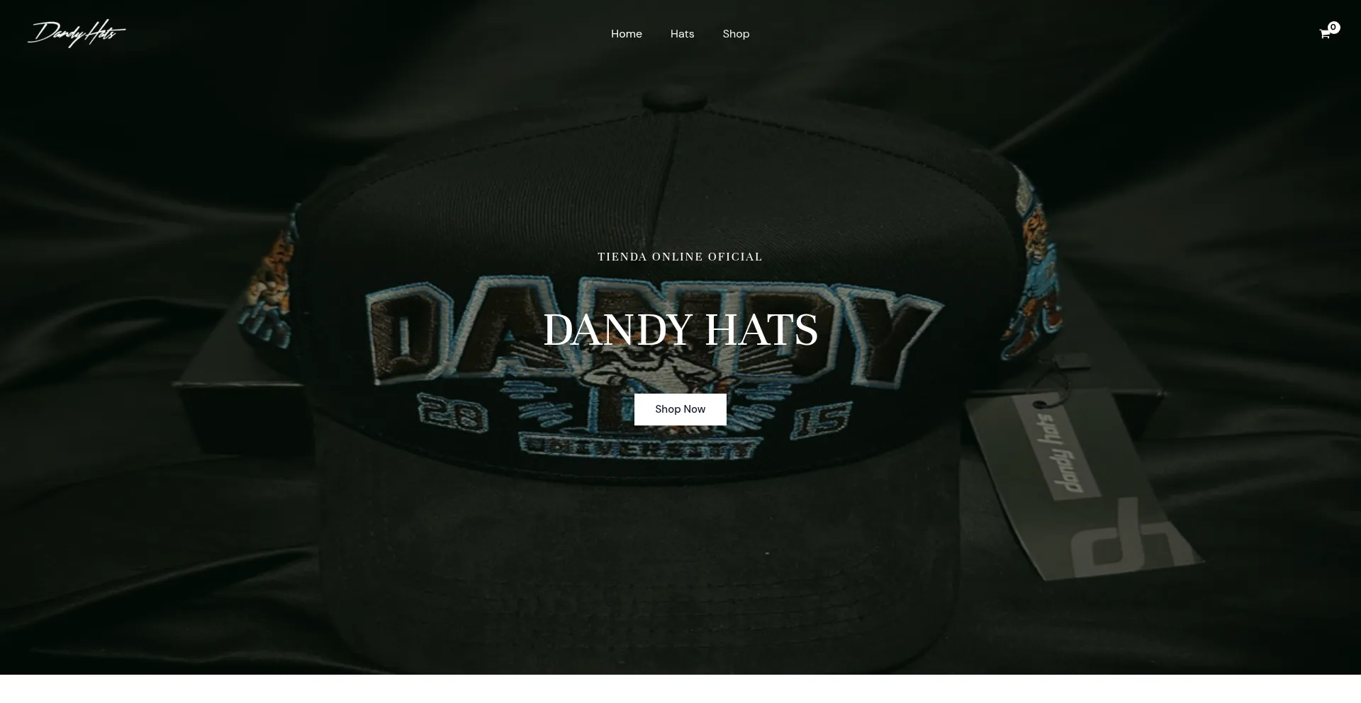 Website screenshot of Dandy-hats.com.mx