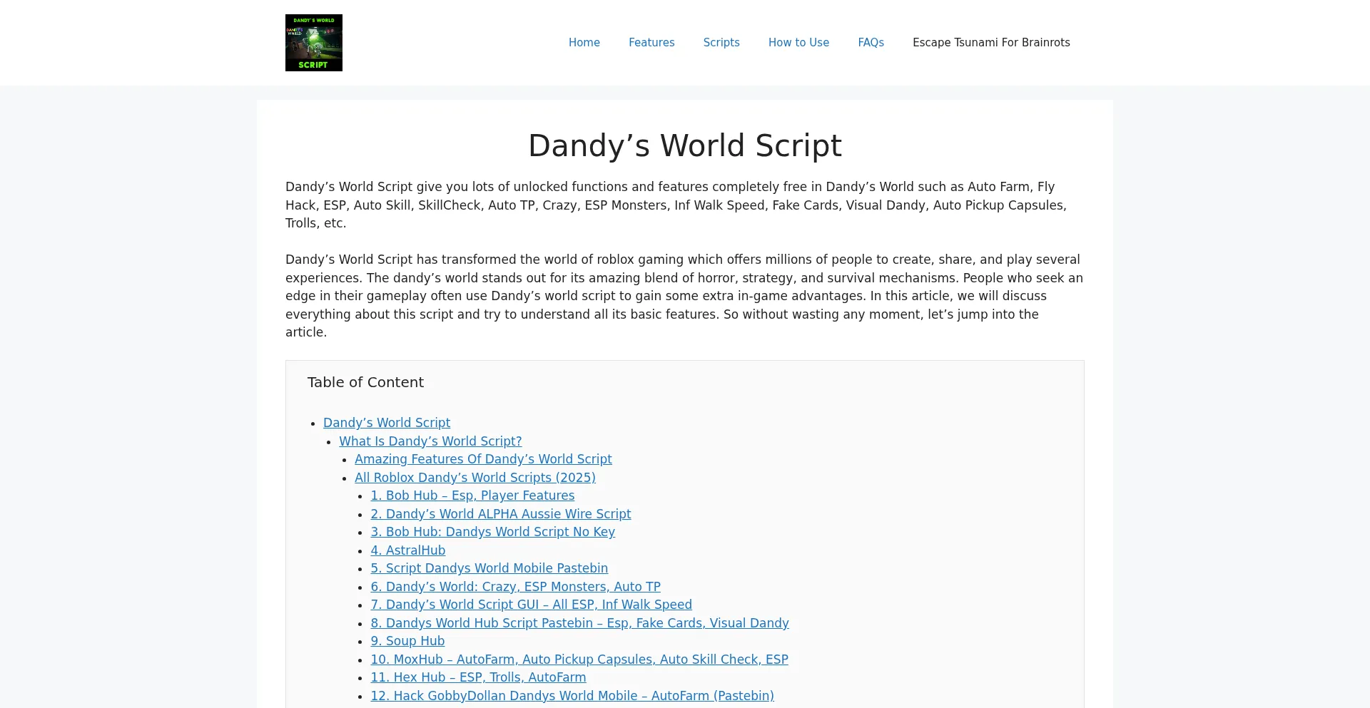 Dandysworldscript.com