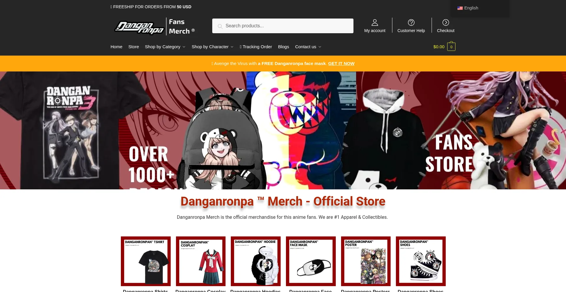 Danganronpamerch.com est-il Sûr et Fiable ?