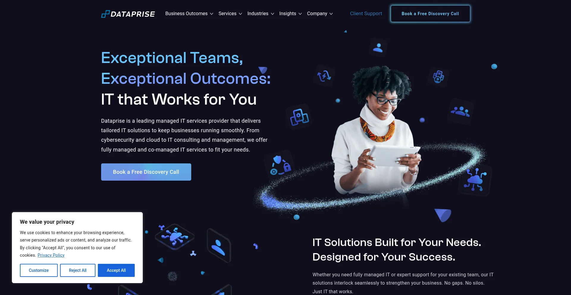 Dataprise.com Screenshot