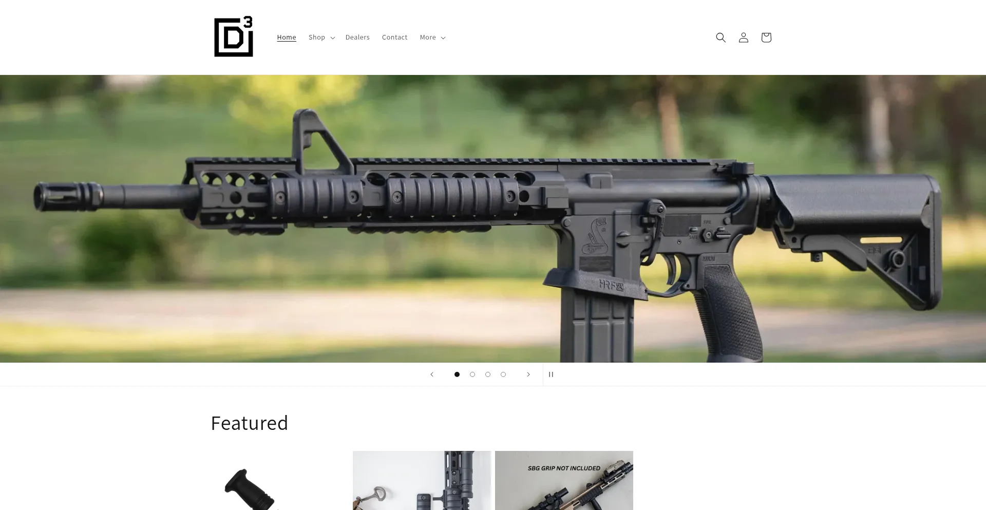 Website screenshot of Daydreamdefense.com