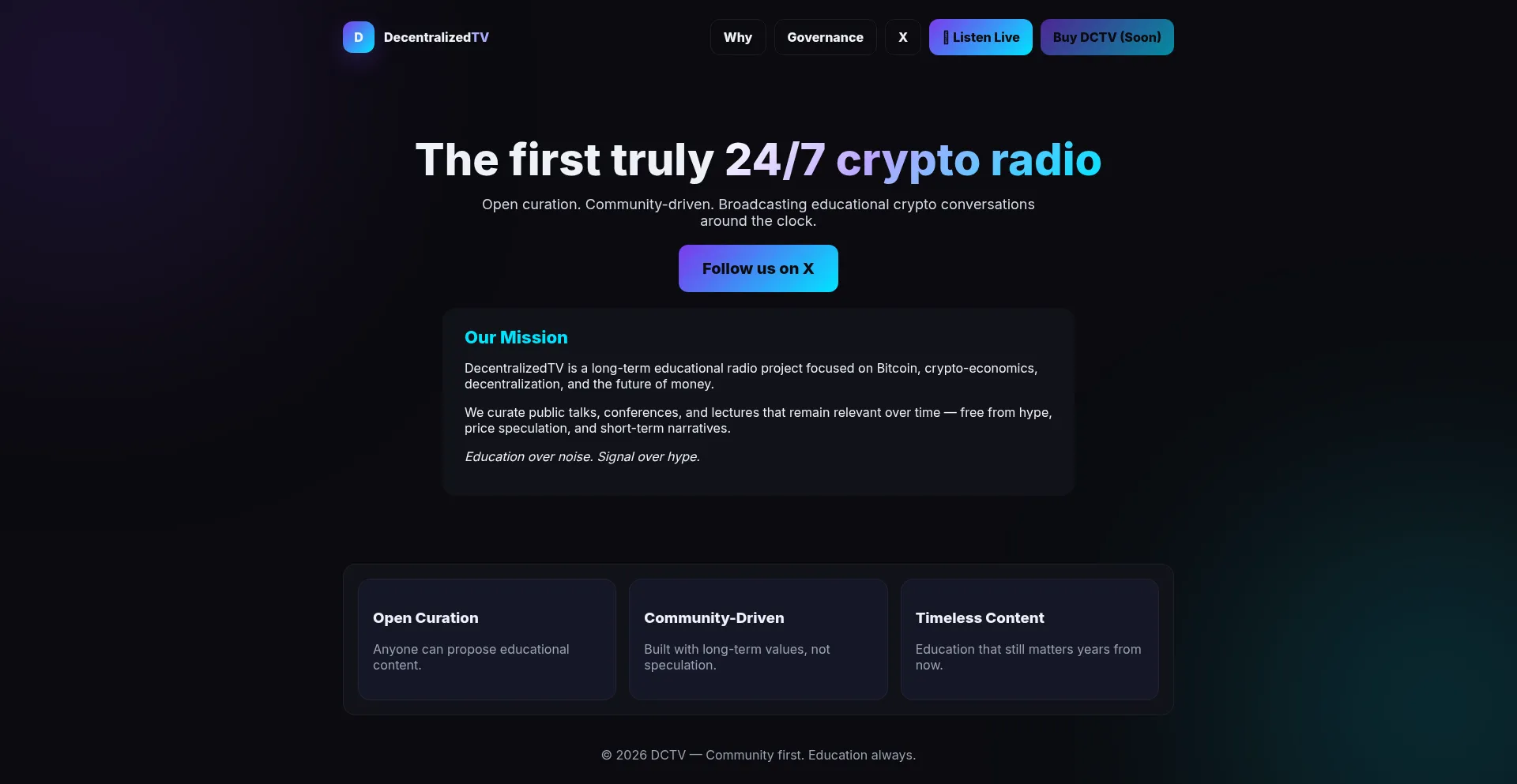 Decentralizedtv.live
