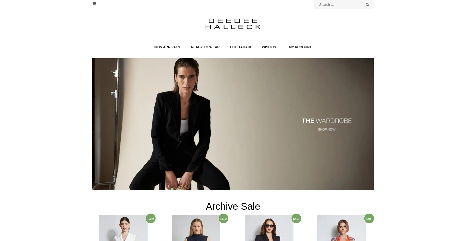 Website screenshot of Deedeehalleck.com
