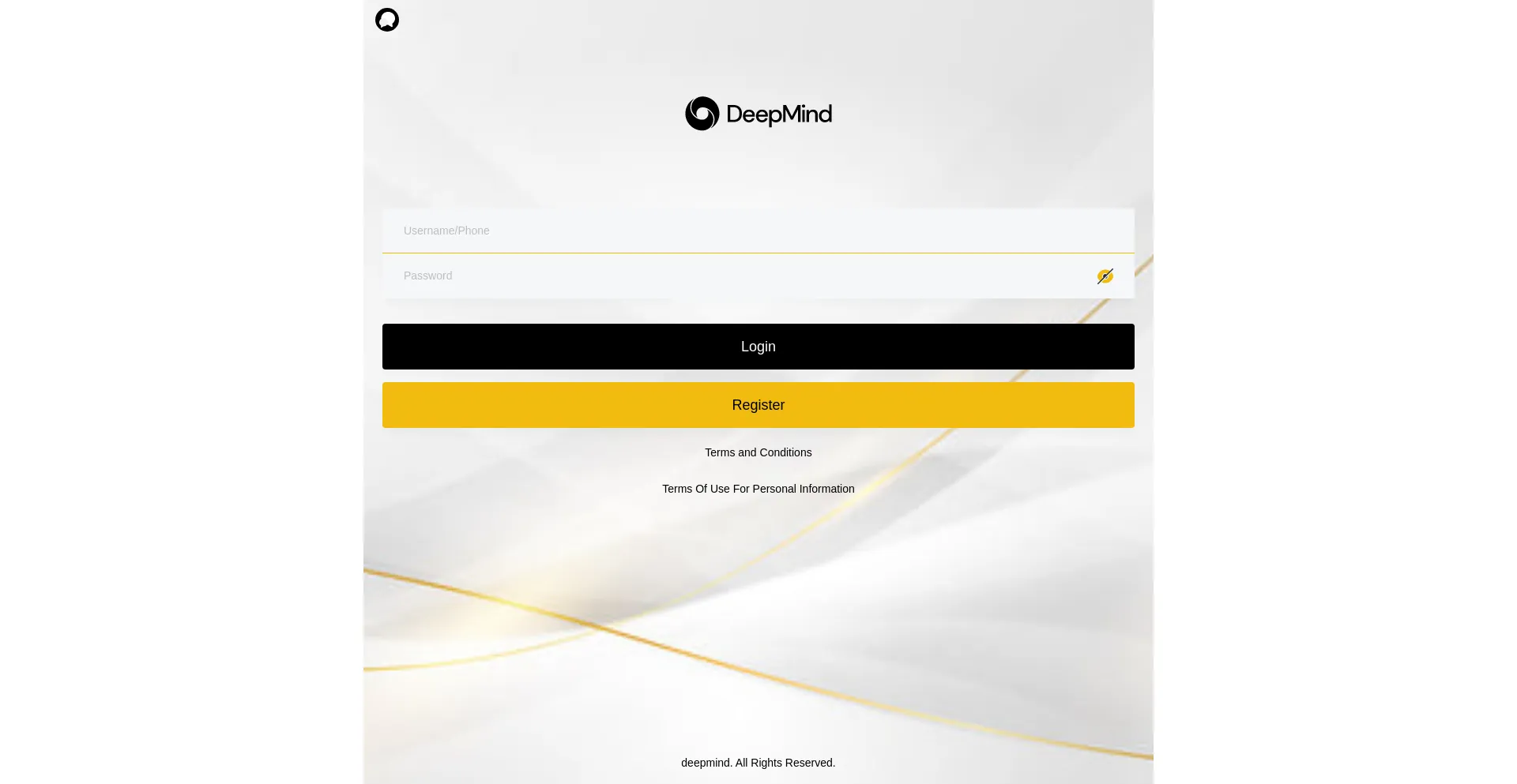 Website screenshot of Deepmind-max.com