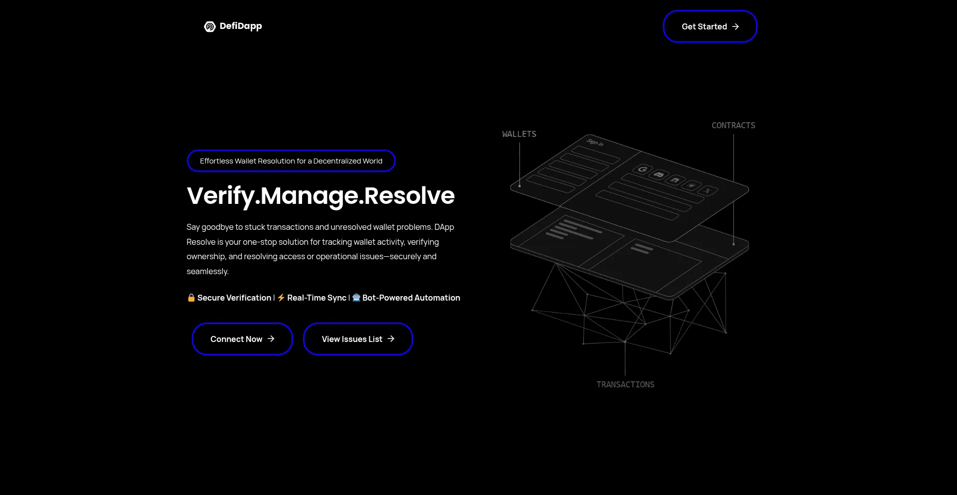 Website screenshot of Defidappchainly.com