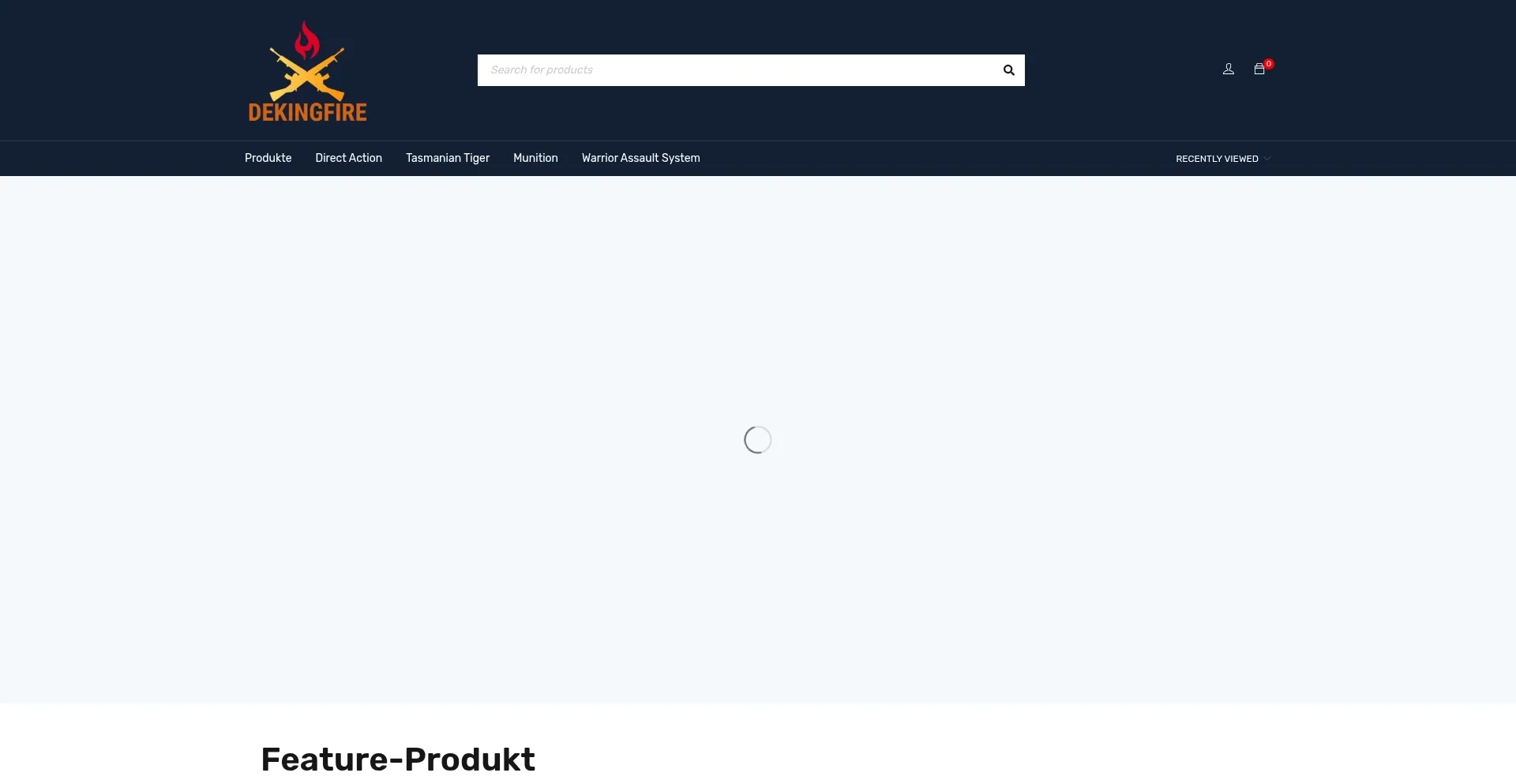 Website screenshot of Dekingfire.com