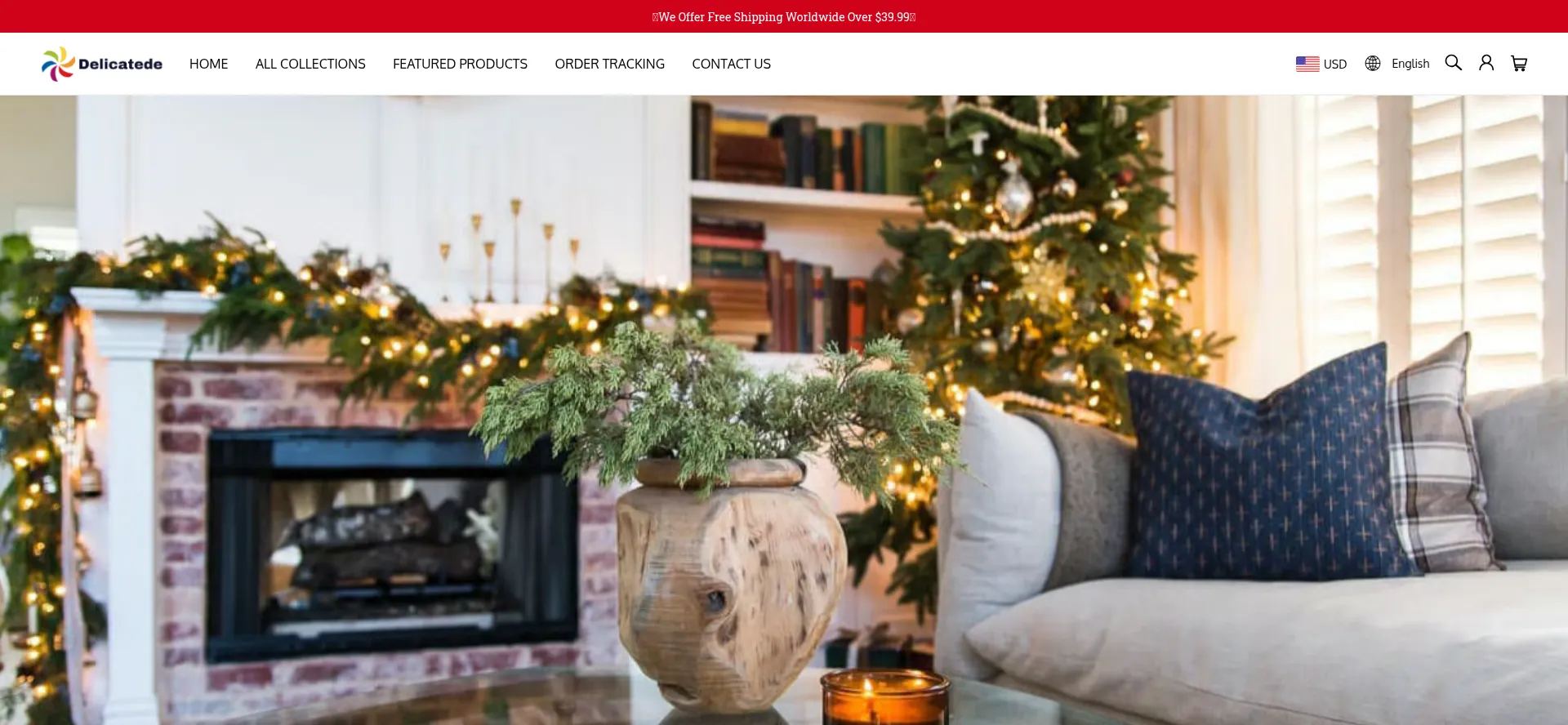 Website screenshot of Delicatede.com
