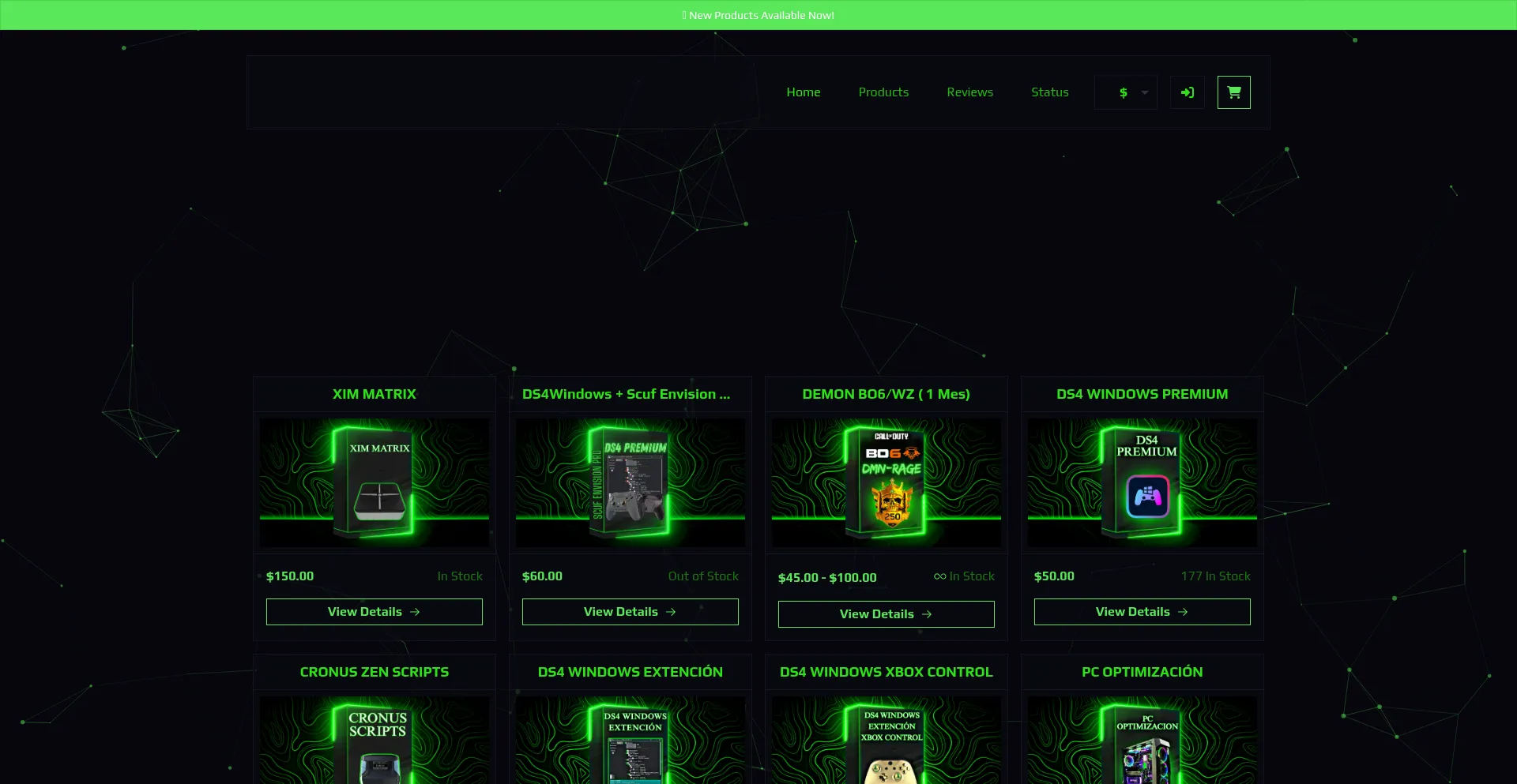 Website screenshot of Demonshop2025.mysellauth.com