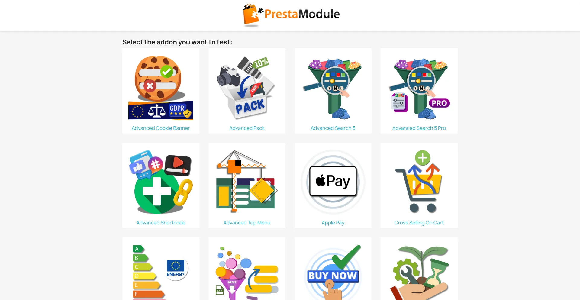 Website screenshot of Demos-17.presta-module.com