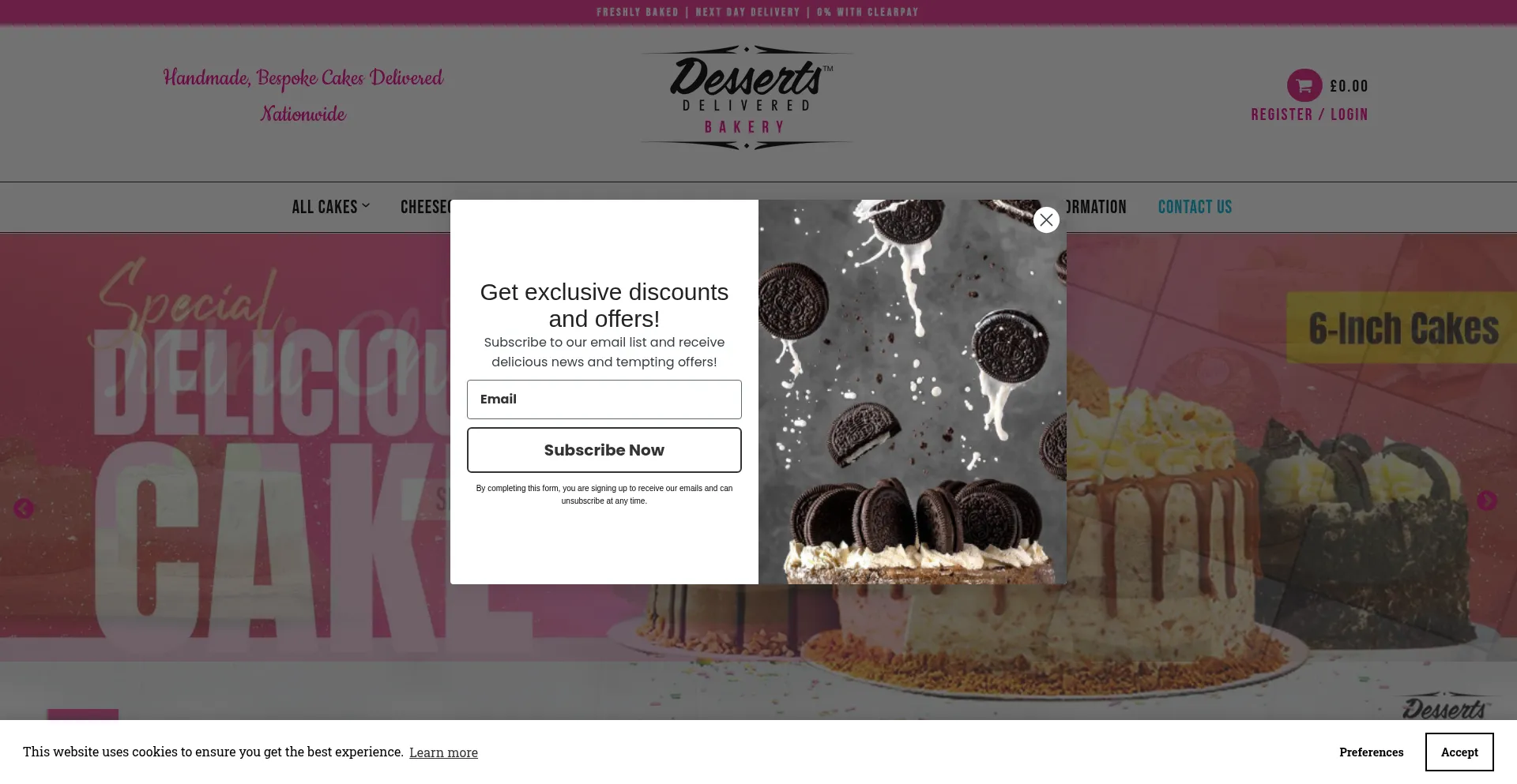 Dessertsdeliveredbakery.co.uk est-il Sûr et Fiable ?