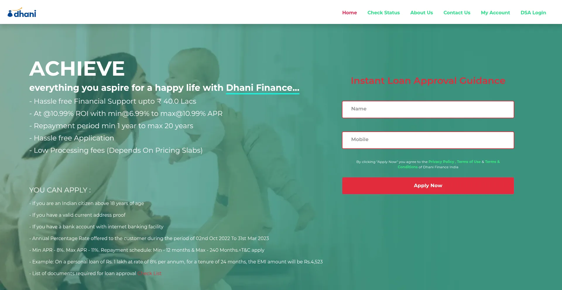 Dhanifinanceservicesindia.com