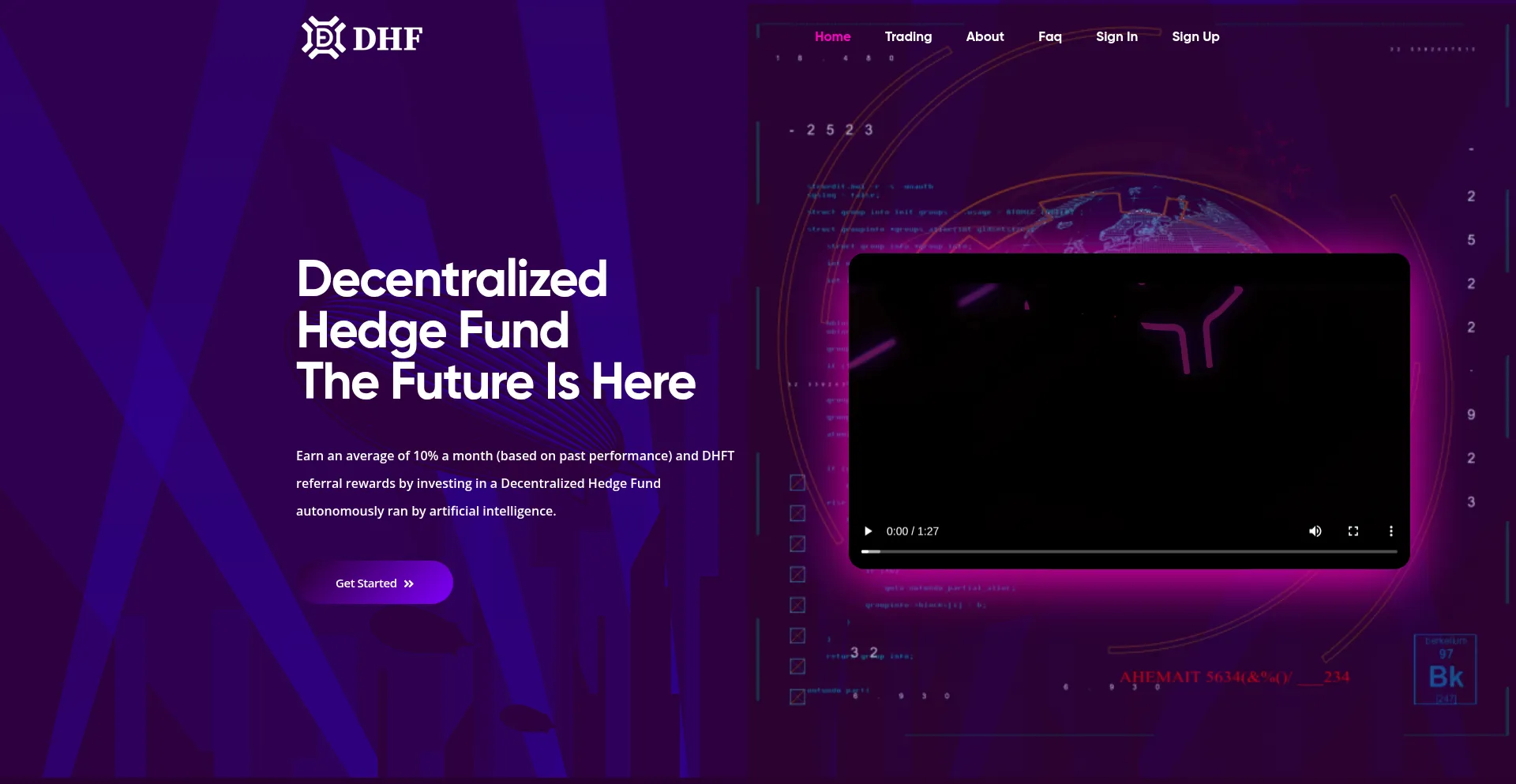 Website screenshot of Dhf.tw