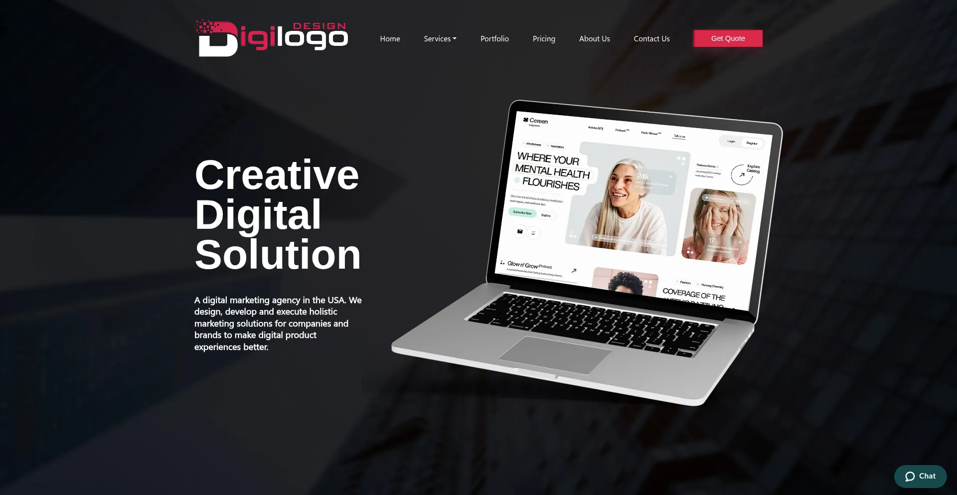 Website screenshot of Digilogodesign.com