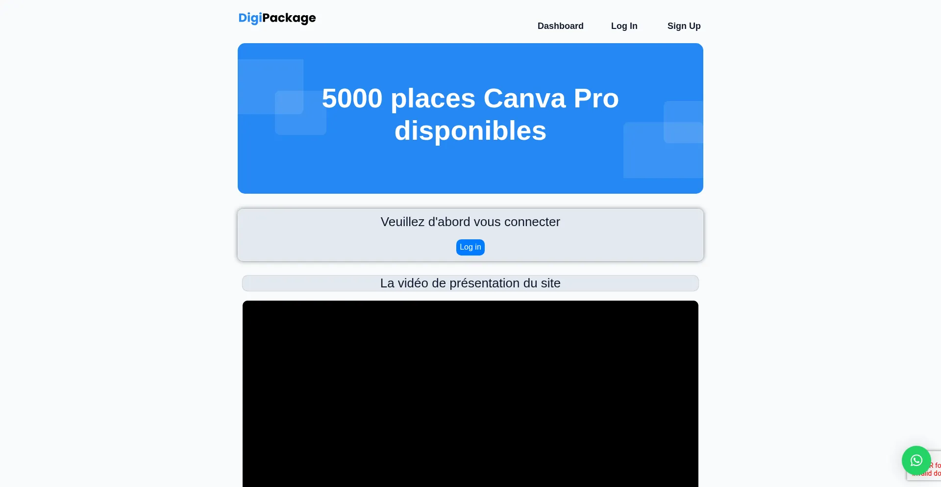 Website screenshot of Digipackage.pro