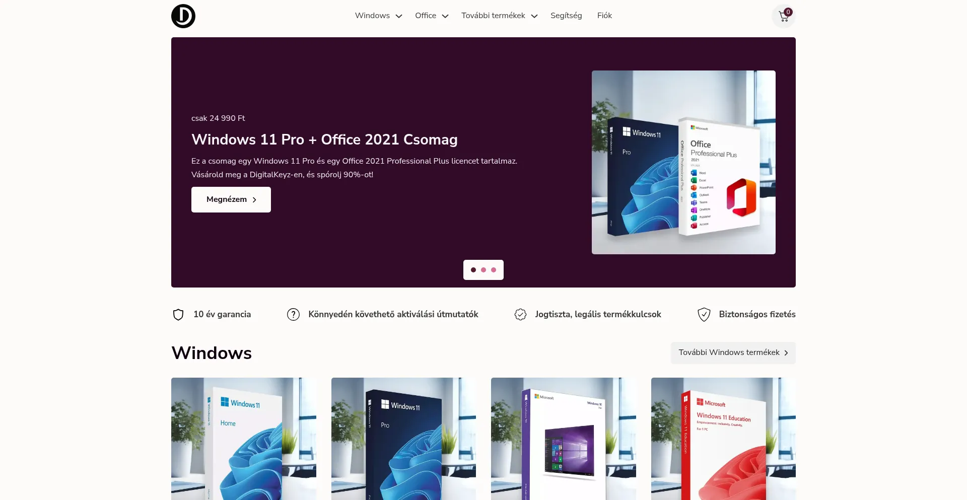 Website screenshot of Digitalkeyz.com