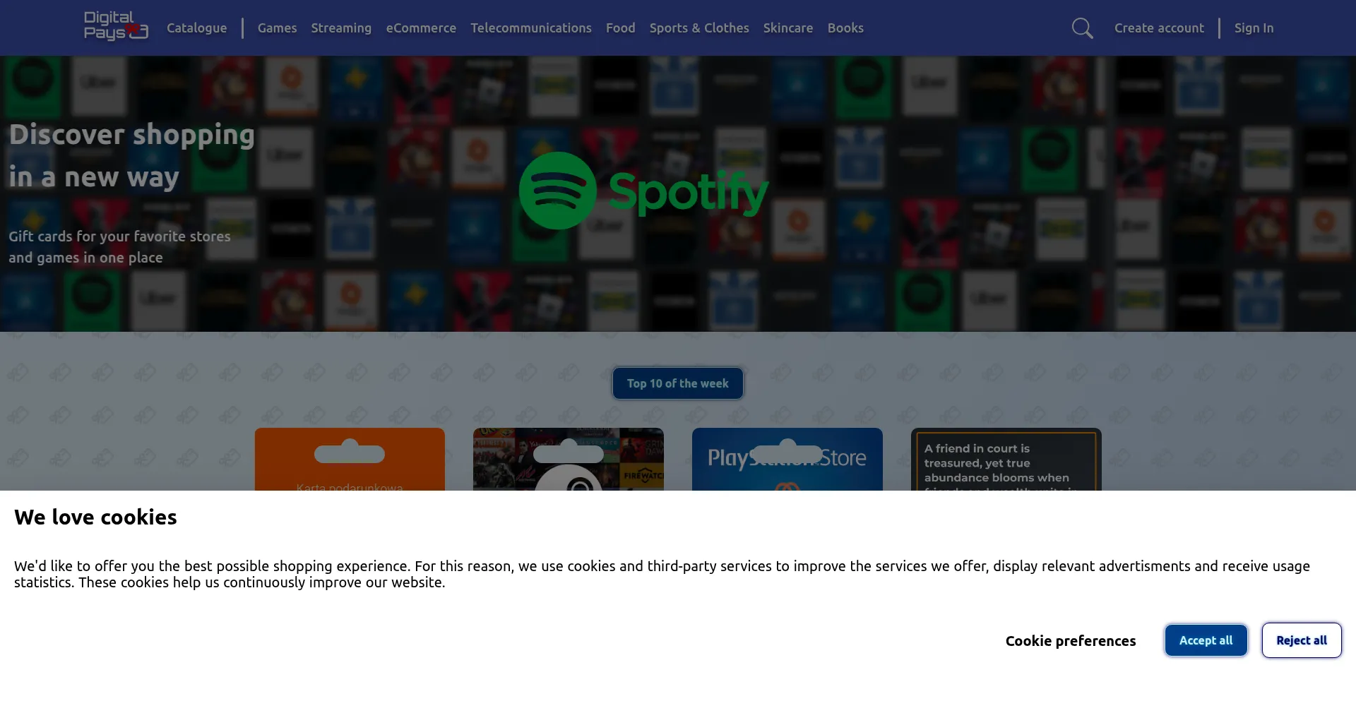 Website screenshot of Digitalpays.shop