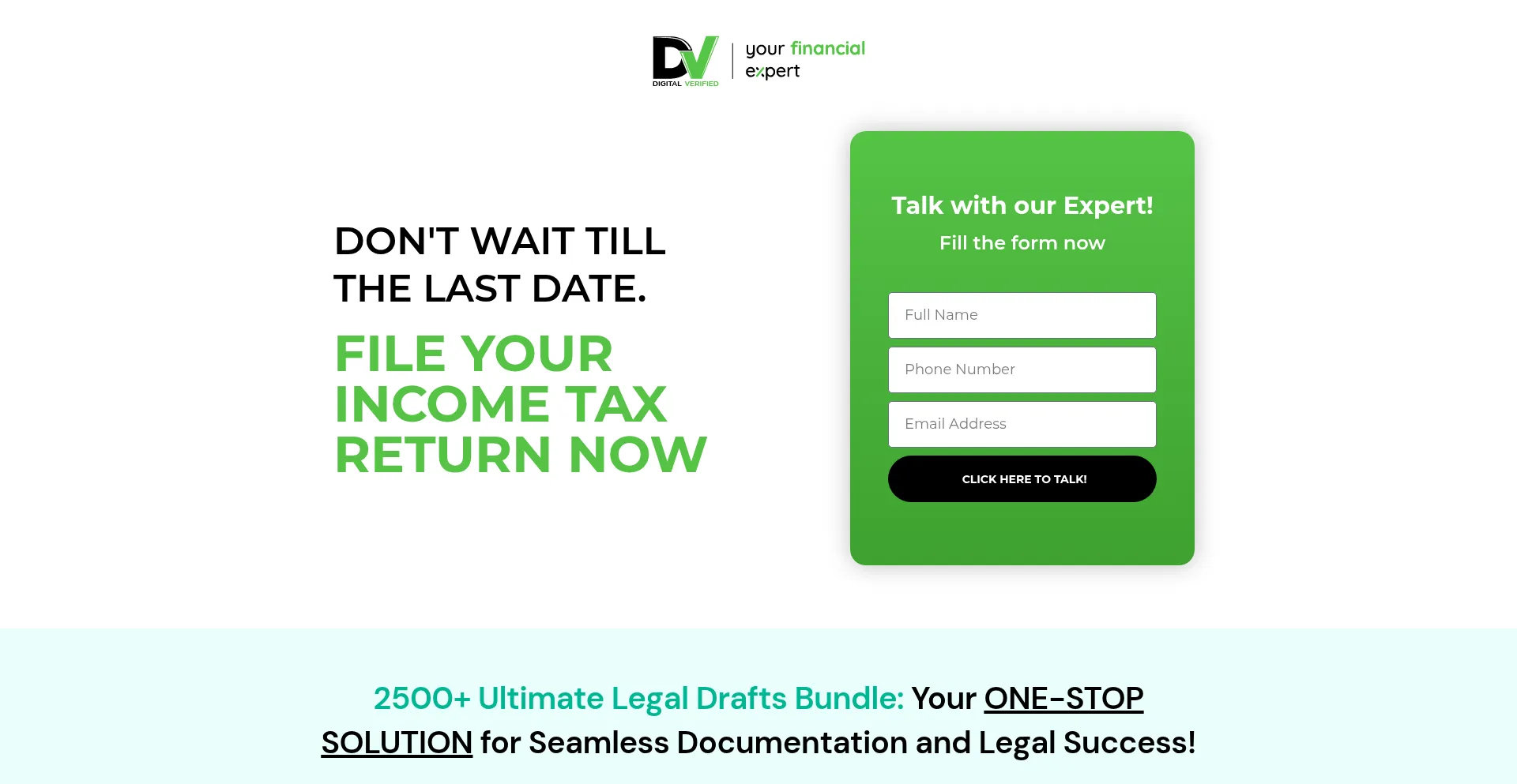 Website screenshot of Digitalverified.co