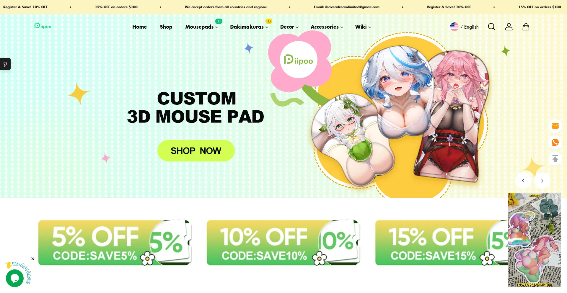 Website screenshot of Diipoo.net