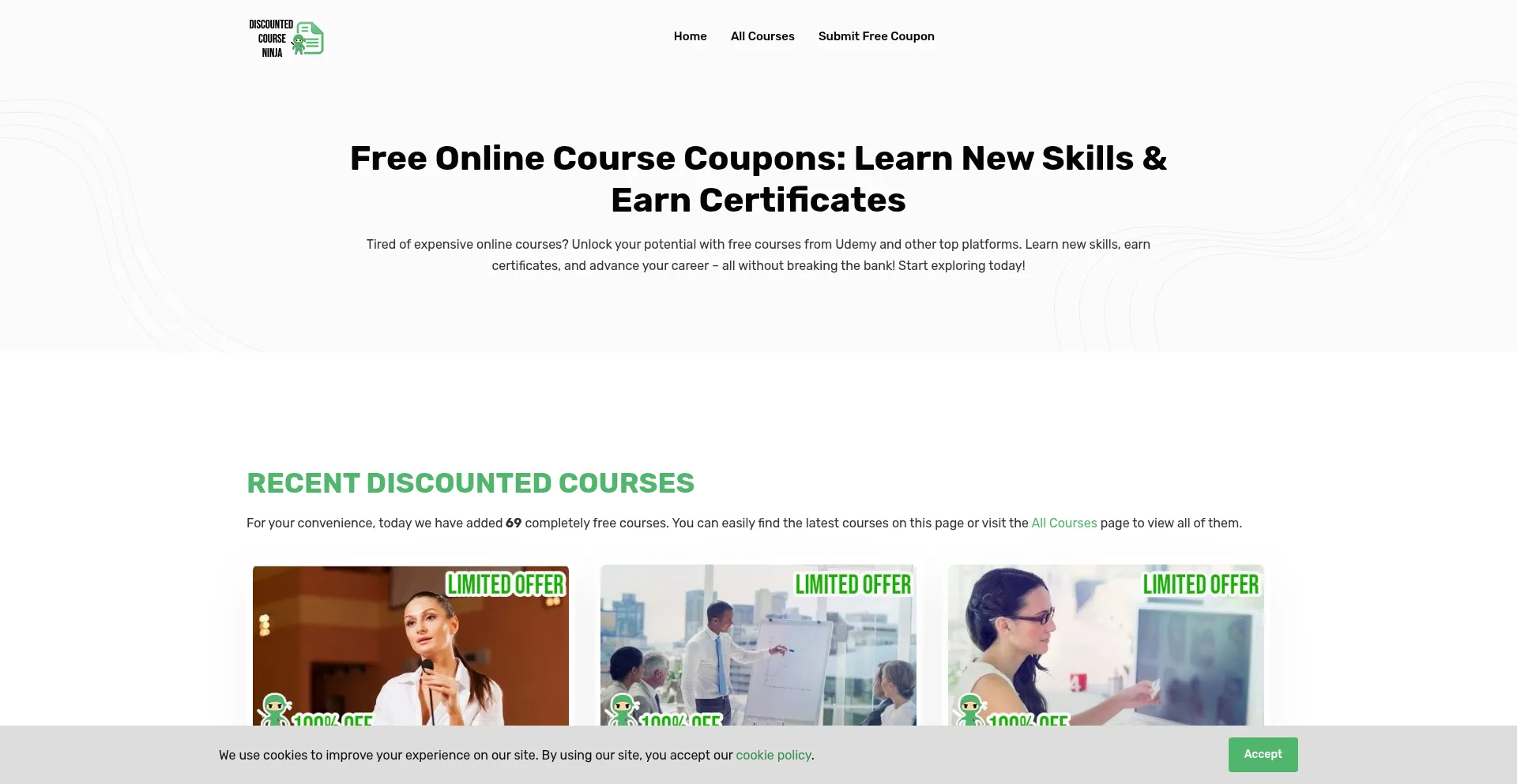Discountedcourseninja.com est-il Sûr et Fiable ?