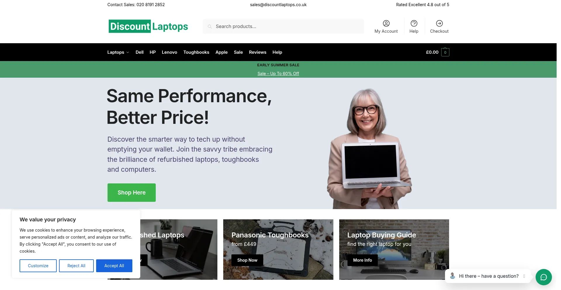Discountlaptops.co.uk est-il Sûr et Fiable ?