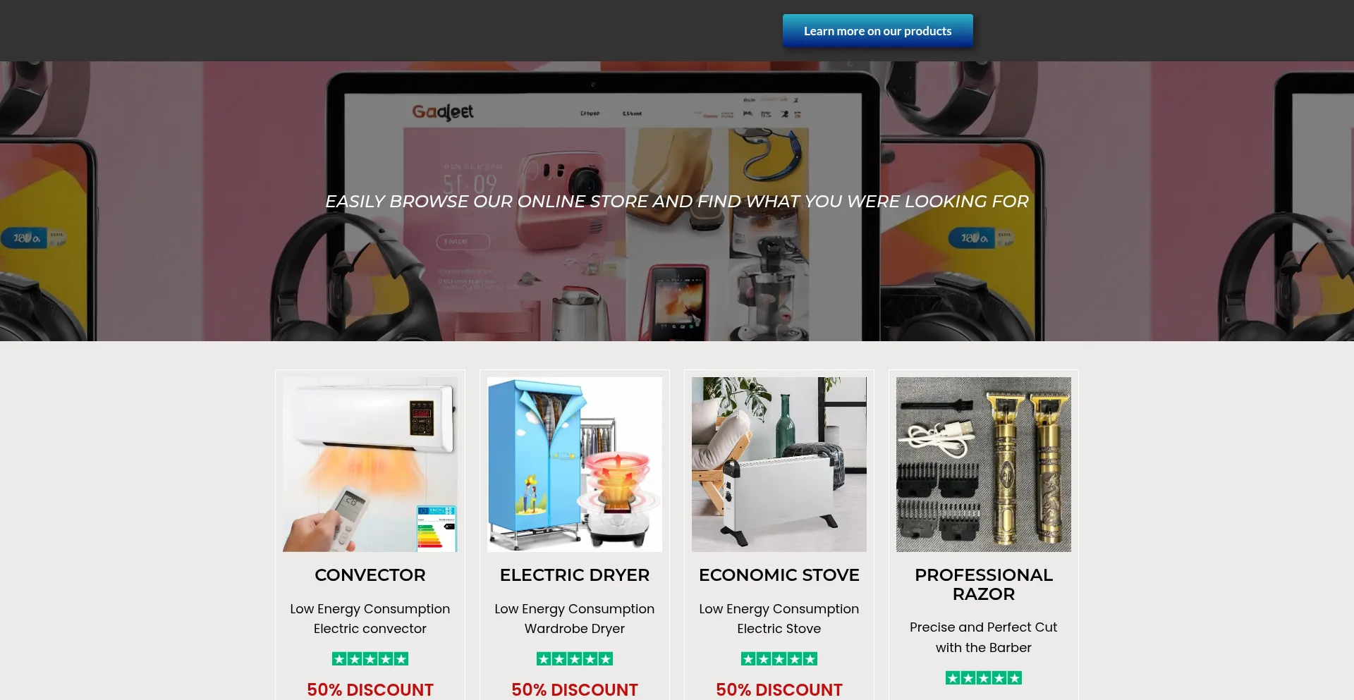 Website screenshot of Discountofferonline.com