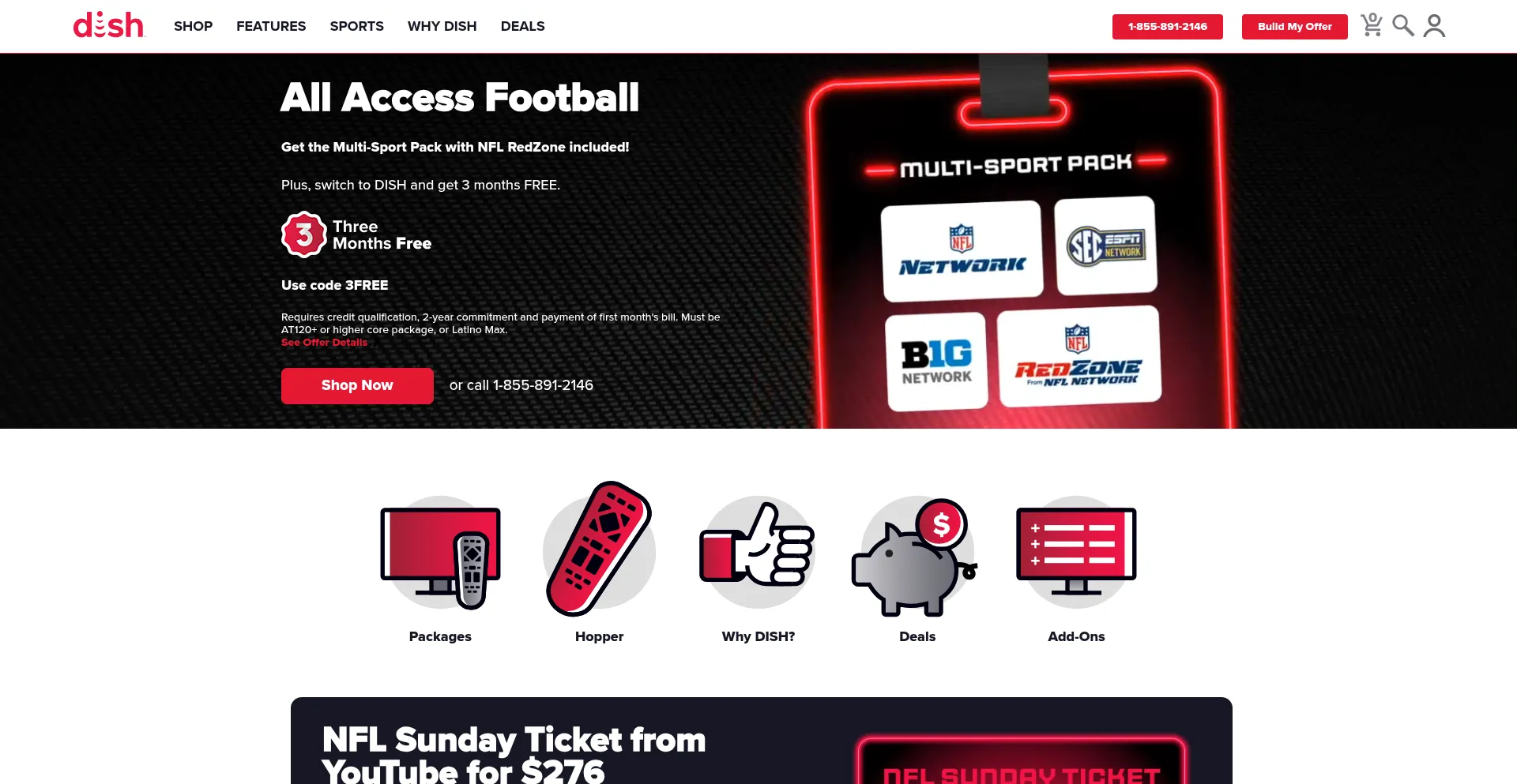 Dish.com Screenshot