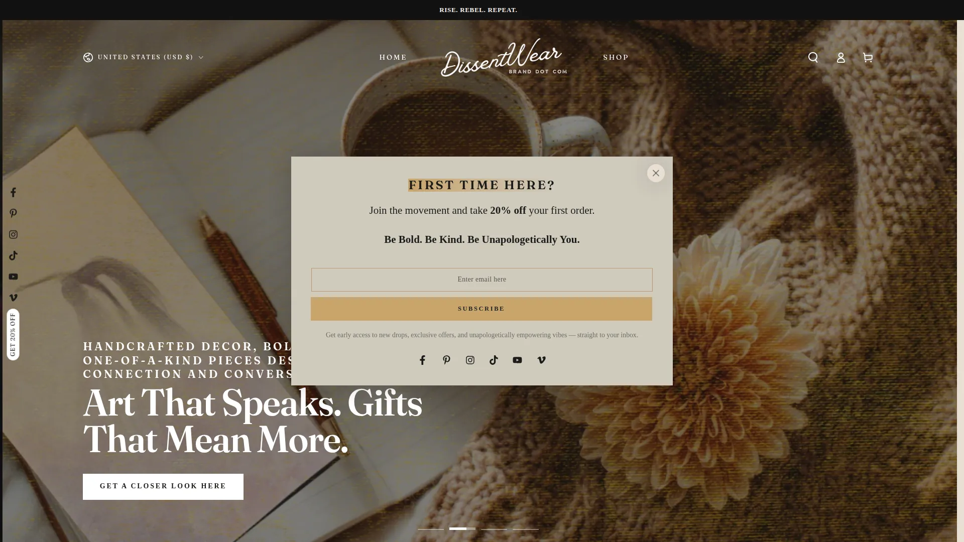 Dissentwearbrand.com