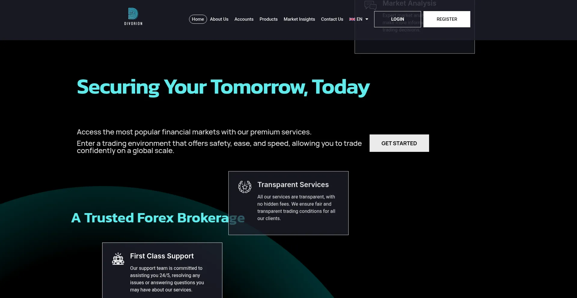 Website screenshot of Divorion.com