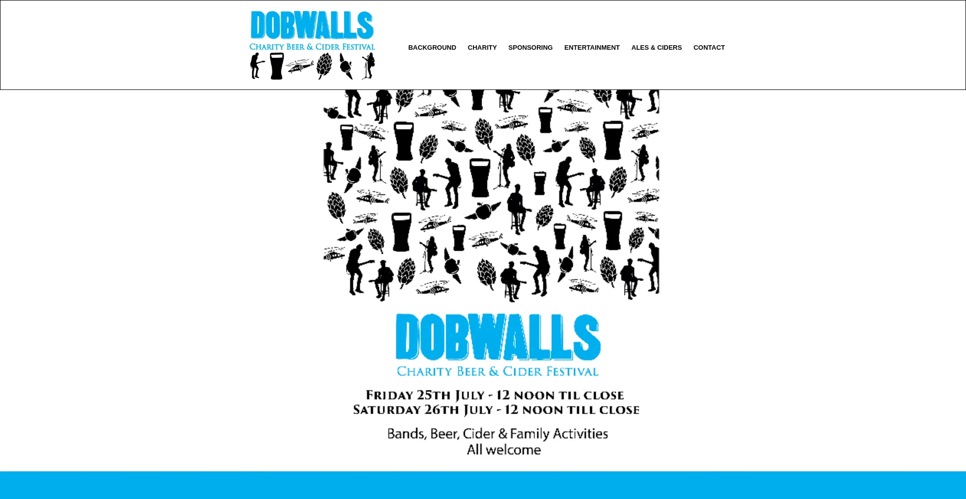 Website screenshot of Dobwallsbeerfest.co.uk
