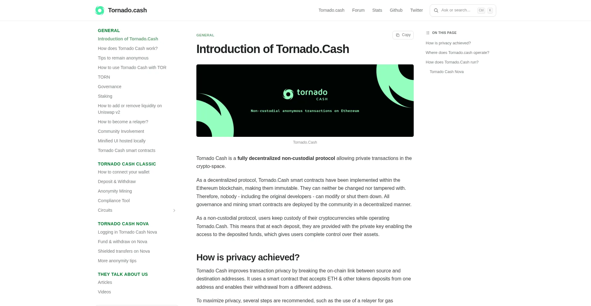 Docs.tornado.cash
