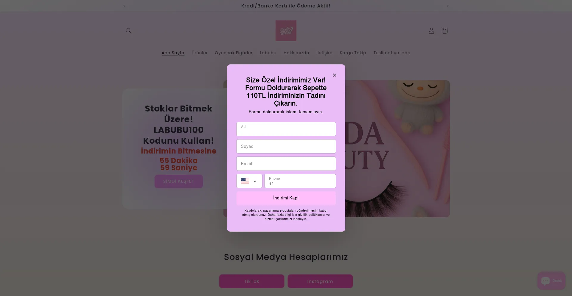 Website screenshot of Dodabeautytr.com