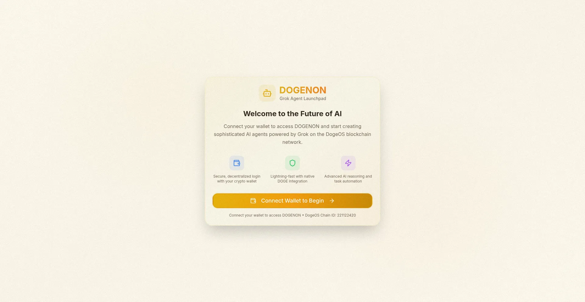Website screenshot of Dogenon.xyz