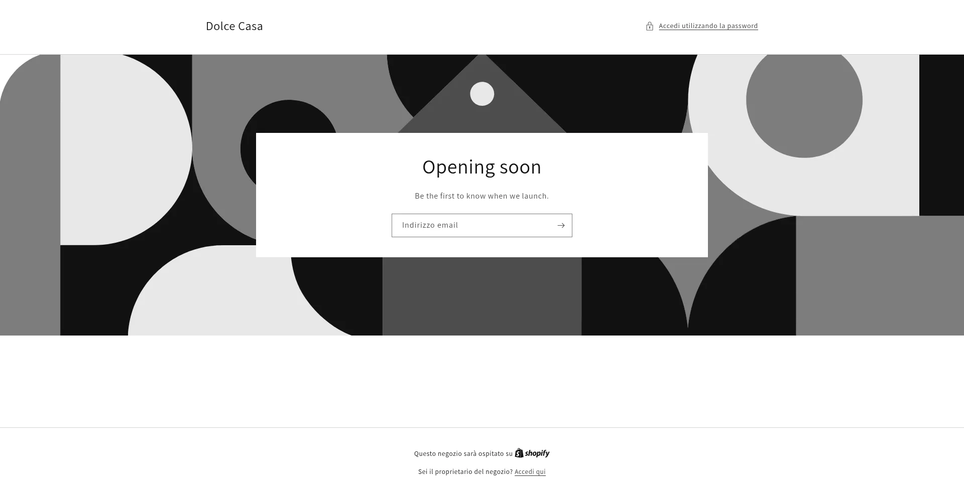 Website screenshot of Dolcecasa-eu.com
